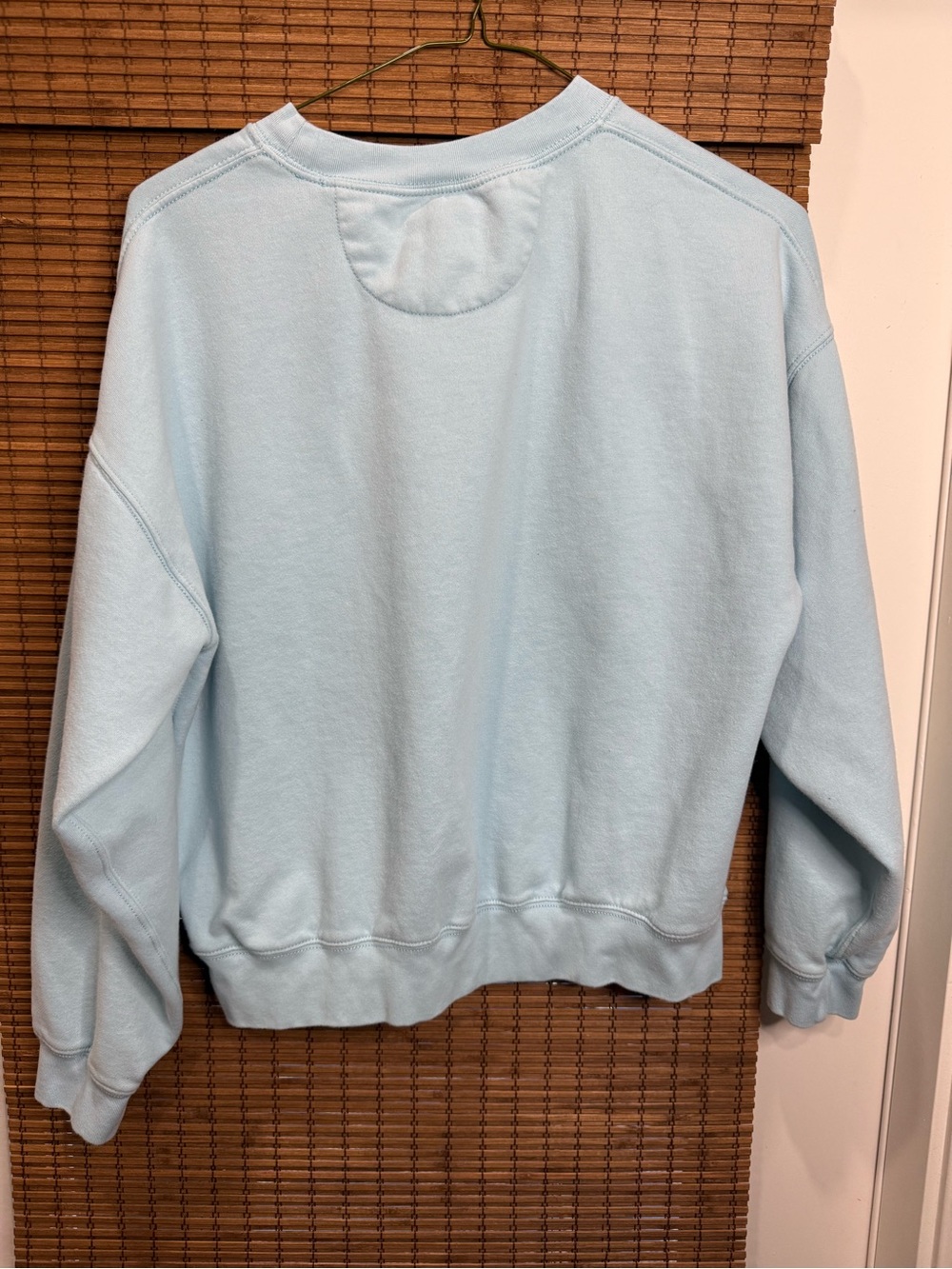American Eagle Flower Light Blue Crewneck Sweatshirt - Picture 5 of 5